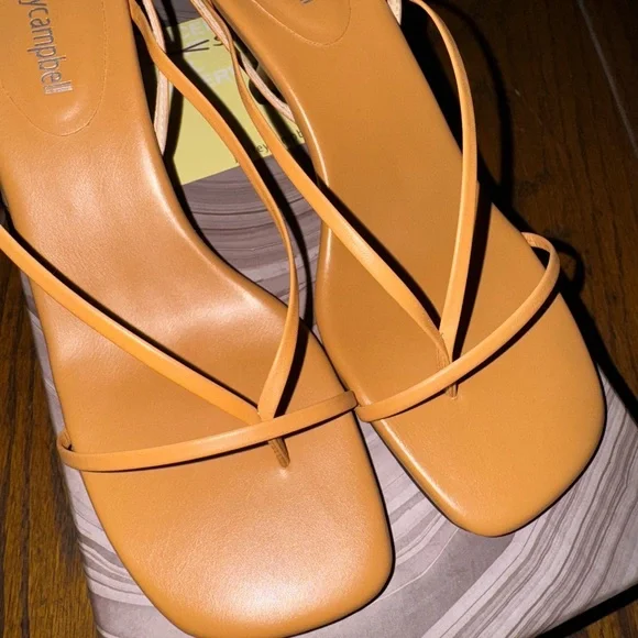 Jeffrey Campbell Leeda Ankle Strap Sandal Heels in Nude - Picture 6 of 9